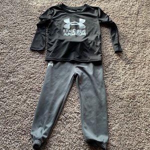 Little boy under armour outfit
